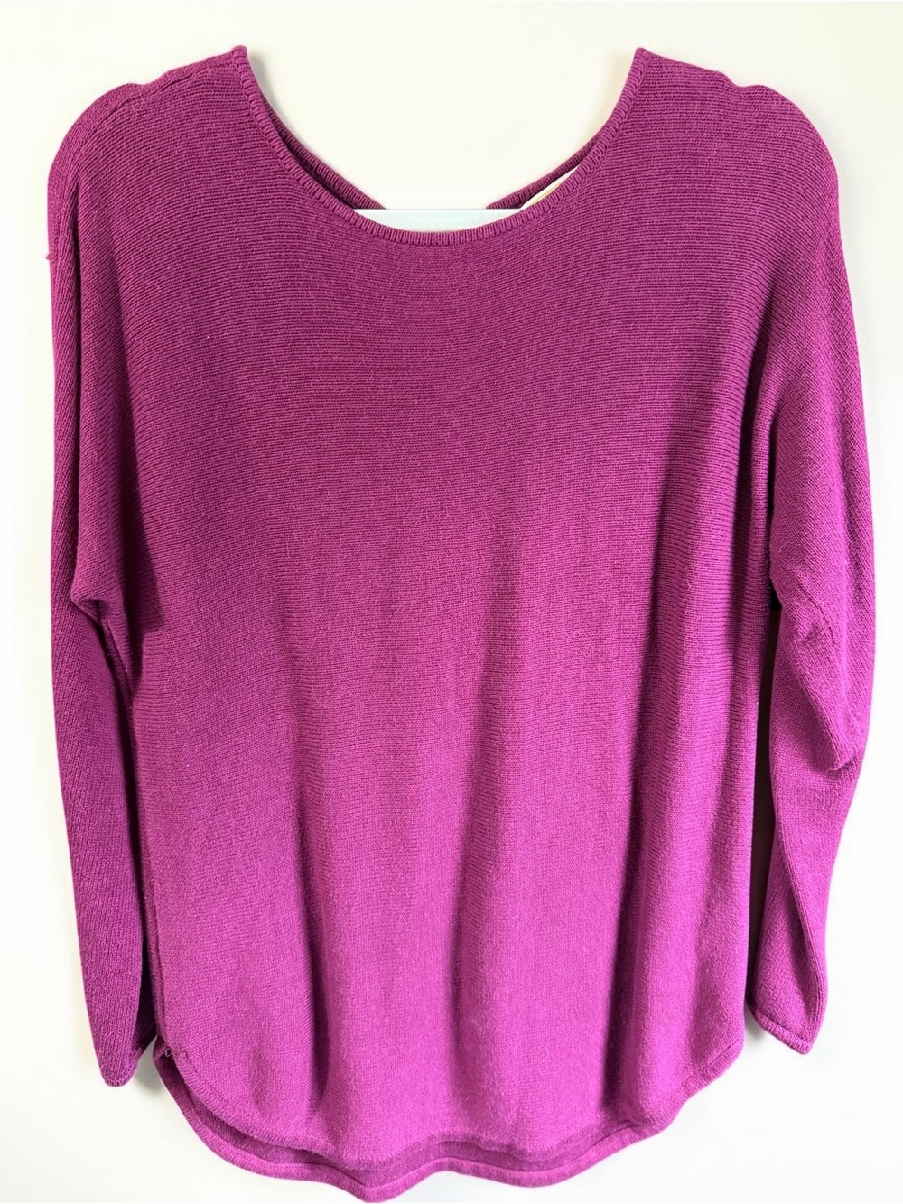Michael Michael Kors Magenta Knit Sweater Womens Small Zip Back